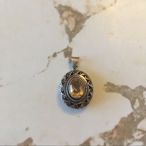 Sterling Silver Citrine Pendant